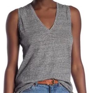 Madewell heathered gray sleeveless tank top size medium